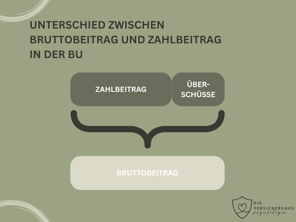 Bruttobeitrag Zahlbeitrag in der BU